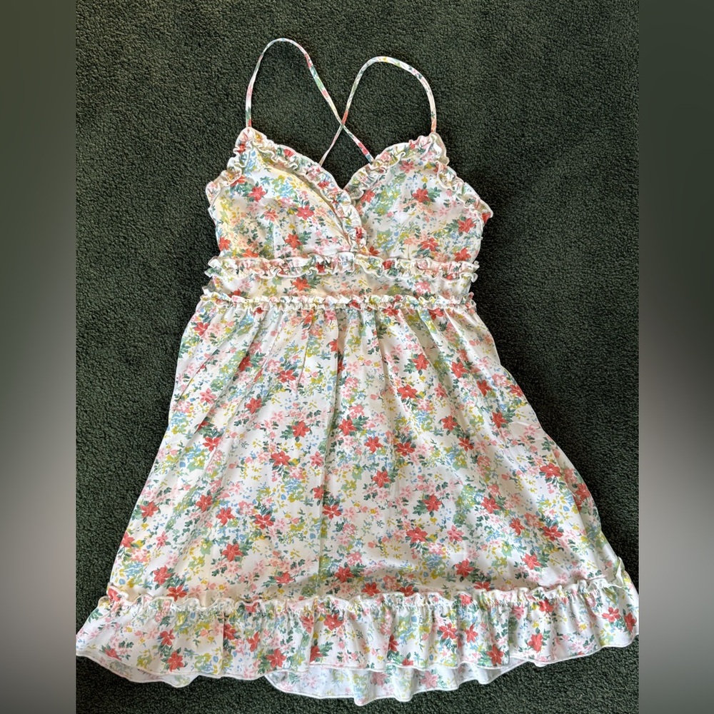 Dance & Marvel Floral Ruffle Dress